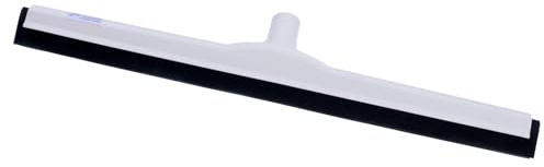 Qualitäts Kunststoff-Wasserschieber, Farbe weiß, Breite 60cm, Wasserabzieher, schwarze Zellkautschuklippe, sehr leichte und robuste Ausführung, mit Innengewinde (ohne Stiel, weiß)