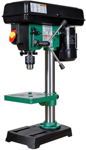 ZHJOPP Tischbohrmaschine, 450 W Multifunktions-Hochleistungs-Bohrständer mit Variabler Drehzahl, Drehzahleinstellung, geeignet für Metall und Holz