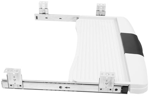 SAFIGLE Untertisch Tastaturablage Ausziehbar mit Stabilem Schienen System Geräuscharm Schnelle Montage Ergonomischer Keyboard Tray für Komfortables Tippen Am Schreibtisch