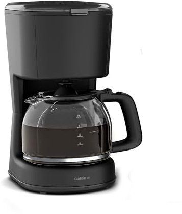 Klarstein Velaire Filterkaffeemaschine – Moderne Kaffeemaschine, 1,25 L für bis zu 10 Tassen, 900 W schnelles Brühen, Warmhaltefunktion 30 min, Ein-Knopf-Bedienung