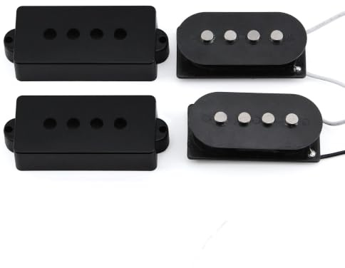 Micro Guitare Électrique Professionnel Micro Pour Guitare Basse Électrique | Micros Basse 4 Cordes PB Alnico 5 Noir