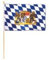 Bayern München Stock-Flagge 26 x 40: Weiß-Blau, Patriotisch, Banner, Outdoor-Events, Versammlungen, Innenraum-Dekoration, Alle Gelegenheiten