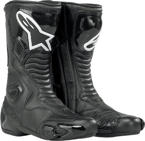 Alpinestars S-MX 5 Stiefel POLO Edition – Mikrofaser – Schwarz – Komfort-Fußbett