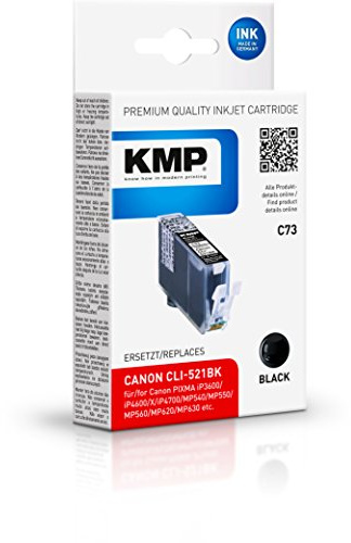 KMP Tintenkartusche für Canon Pixma iP3600/iP4600, C73, black dye