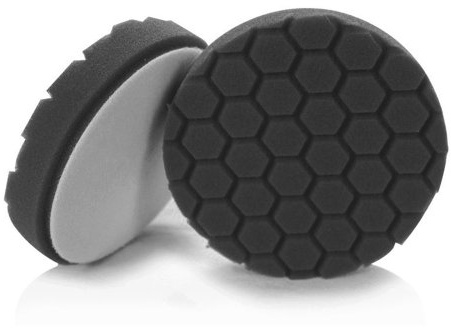 Chemical Guys Hex-Logic Finishing-Pad, schwarz, 165 mm Durchmesser (6,5 Zoll)