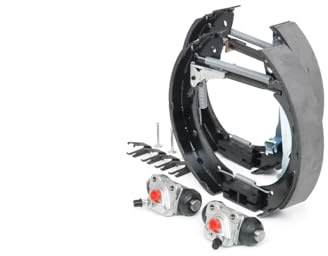 Bosch KS638 Kit Super Pro - Rear drum brake kit - 1 pre-assembled set, 2 wheel brake cylinders, 4 brake shoes