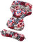 Gesslein Loop Set 435 Sitzauflage Kinderwagen, Wendeeinlage für Sommer & Winter, universel, Tencel atmungsaktiv & Schild Tragetasche C1/C2/Trend, rot, 626000435