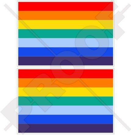 inca Flagge Inka-Empire Cusco, Incas Cuzco Peru, peruanischen, South America 10,2 cm (100 mm) Bumper Sticker, Aufkleber Vinyl X2