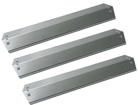 Direct Store Teile DP105 (3er Pack) Porzellan Stahl Hitze Teller Ersatz Chargriller 3001,3008,3030,4000,5050,5252; King Griller 3008,5252 Gas Grill