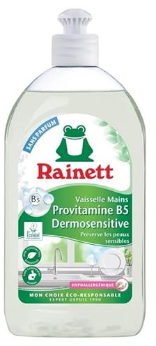 RAINETT - Liquide Vaisselle Dermosensitive Provitamine 500Ml - le Lot De 4