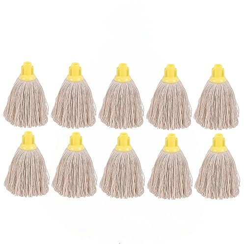 2Work Twine Rough Socket Mop 12oz Yellow (Pack of 10) 101851Y
