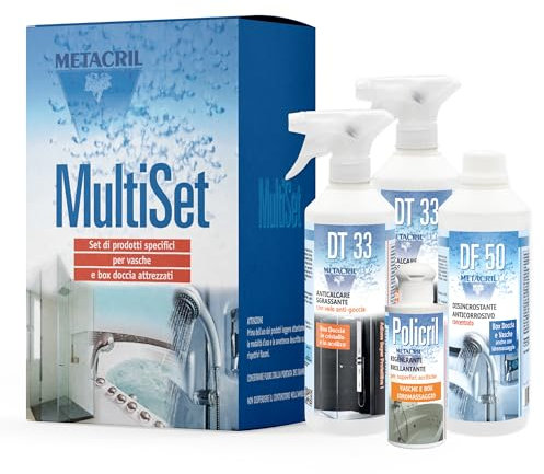 Complete Set for the maintenance of Box Boccia. Ideal for Shower Box of All Brands (Teuco, Albatros, NOVELLINI, Glass, hafro, etc etc.) Immediate Dispatch