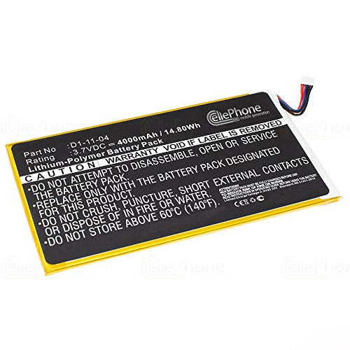 cellePhone Akku Li-Polymer kompatibel mit Kobo Vox (Ersatz für D1-11-04) - 4000mAh