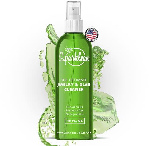 LIMPIADOR DE JOYERÍA PREMIUM PARA TODO TIPO DE JOYERÍA | Limpiador para plata, oro y diamantes |Spray natural sin toxinas ni amoníaco | Spray antideslustre para Joyas (236, Miligramos)