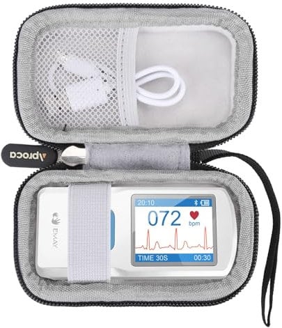 Aproca Hard Travel Case Compatible EMAY/CONTEC Handheld Portable ECG Monitor
