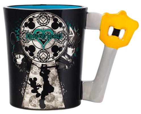 Silver Buffalo Disney Kingdom Hearts Mickey and Sora 3D Sculpted Ceramic Mug, 20-Ounces