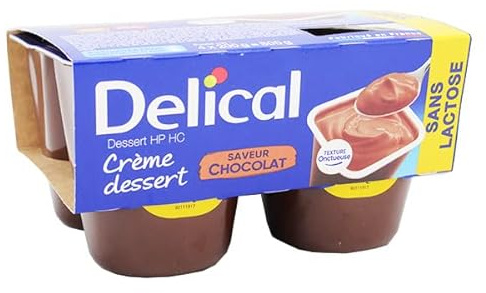Delical Crema postre HP HC sin lactosa Chocolate 4 x 200 g