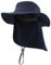 Decentron Mens Outback Safari Hat UPF50+ Sun Hat Large Fishing Cap Neck Flap Bucket Hat Navy Blue