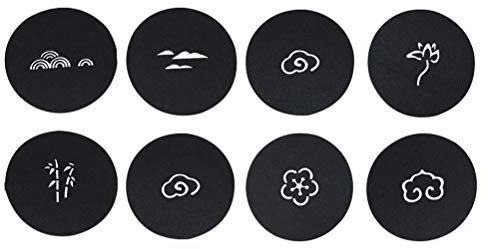 8 Pièces sous-Verres De Table sous-Verres en Feutre Dessous De Verre Feutrine sous-Verres Absorbants De Thé Tapis De Café Dosette De Café Évider
