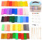 THE TWIDDLERS Kit de 89 pièces - 50 Couleurs Pâte à Modeler Polymère (Cuisson Four) avec Outils & Boîte de Rangement - Loisirs Créatifs, Cadeau pour Garçons & Filles