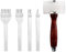 Leather Craft Tool Hole Punches 1+2+4+6 Prong Lacing Stitching Punch, Craft Kits (4mm (with T Hammer))