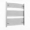 700mm Wide Chrome Heated Towel Rail Radiator Curved and Flat For Bathroom Designer UK (700mm x 800mm (h) Curved)