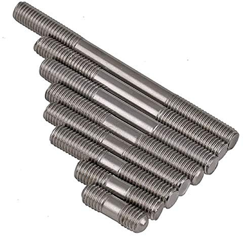 Dreneco M5×30mm Doppio Prigioniero Viti Bulloni Filettati Barre/Vite Prigioniera in Acciaio Inox/Asta Vite, 10 pcs