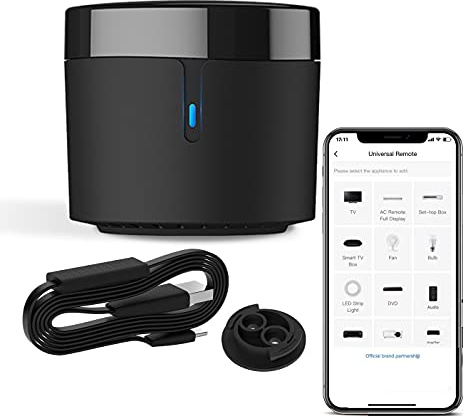 Broadlink RM4 mini IR Remote Controller + HTS2 Temperature Humidity Sensor WiFi for Air conditioning TV set-top Box Work with Alexa googlehome