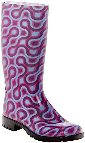 Spirale Femme Daisy Cristal Botte de Pluie, Rose, 41 EU