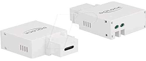 Delock Keystone Modul mit USB Type-C™ Ladebuchse 2,1 A weiß