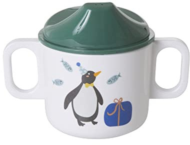 Melamin Babybecher - Grün - Party Animal Print