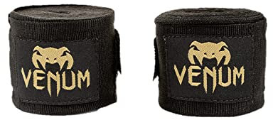 Venum, Kontact Boxbandagen, Herren, 4.5m, Schwarz/Gold