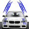 VICDUEKG Monster Klaue Aufkleber, 2 Stück Augenbrauen Scheinwerfer Aufkleber Auto Wasserfeste Vinyl Decals Autoaufkleber Dekoration Monster Klaue AutoAufkleber Aesthetic Sticker (Blau)
