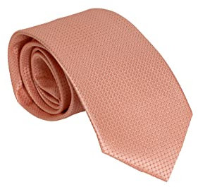 VIZENZO krawatten für herren Schmale Krawatte im Lachston, Lachs