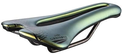 Selle San Marco Aspide Short Racing Saddle: Iridescent Gold L3