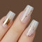 DANNI & TONI 28 Stickers Semi Cured Gel Nail Strips,Ombre Gel Nail Stickers,Love Motif Gold Foil Salon-Quality Gel Nail Polish Strips Manicure Stickers Set(Aphrodite)