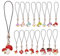BEEFLYING 16 Stück Schlüsselanhänger-Schnur-Anhänger, Handy-Anhänger, Riemen, niedlicher Pilz, Handy-Anhänger, Kawaii-Hängezubehör für Handy und Schlüsselanhänger-Taschen (Pilz)