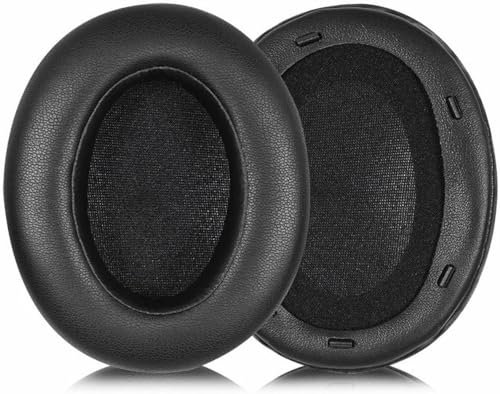 WH-XB910N Earpads Replacement Ear Pads Protein Leather Cushions Cover Repair Parts Compatible with Sony WH-XB910N Wireless Extra BASS Noise Canceling Over-Ear Headphones (Black)
