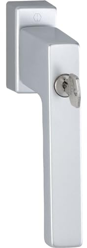 HOPPE Fenstergriff TOULON Sperrzylinder TBT, VK 7x43 mm, silber eloxiert