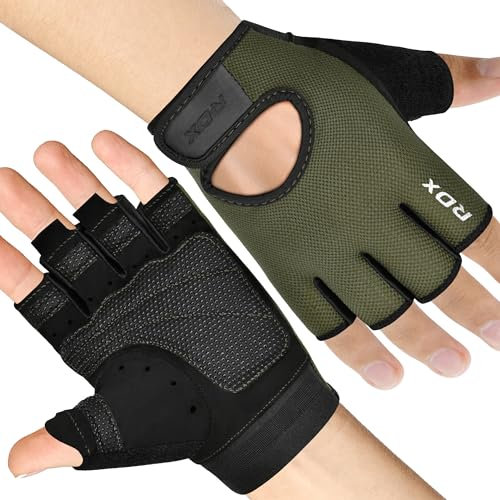RDX Fitness Handschuhe Herren Damen, Trainingshandschuhe Krafttraining Anti-Rutsch Gewichtheber Handschuhe, handgelenkschutz für Gewichtheben Gym Bodybuilding HIIT-Übung Weight Lifting Gloves