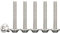 Drenky Tornillos de Acero Inoxidable A2 V2A, M3x30mm Tornillo de Cabeza Alomada con Brida Y Hexágono Interior Tornillo a Máquina con Brida Totalmente Rosca Métrica con Brida, 50 Piezas