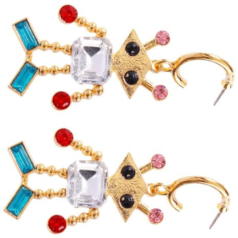WRITWAA 1 Paar Damen Ohrschmuck Ohrstecker Für Damen Ohrringe Für Frauen Im Trend Ufo-ohrringe Ohrringe Aus Sterlingsilber Roboter-ohrringe Diamant-ohrringe Retro-ohrringe Colorful