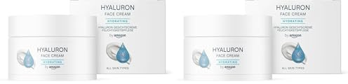 by Amazon, Crema viso all’acido ialuronico, 50 ml (Confezione da 2)