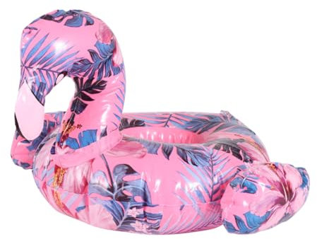BESTonZON Porte-bière Flamant Rose Flotteur De Boisson Flamant Rose Porte-gobelet pour Piscine Porte-bière De Bain Porte-gobelet Gonflable Flamant Rose Dessous De Verre Colorés Réutilisable