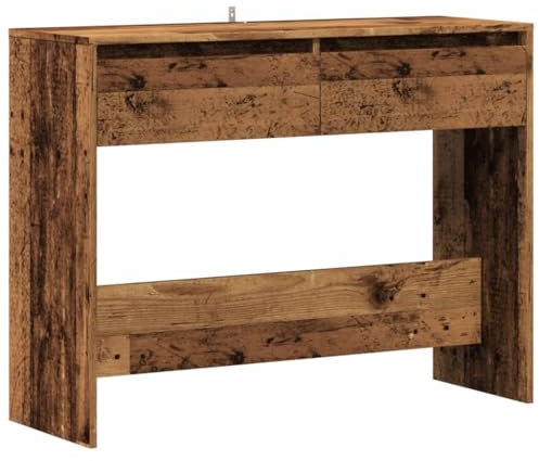 vidaXL Konsolentisch Altholz-Optik 100x35x76,5 cm Holzwerkstoff, Sofatisch, Dielentisch, Tisch hinter Sofa, Flurtisch, Konsolentisch Flur