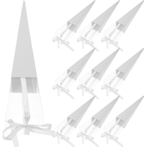 SEWOART 10stücke Teiliges Blumen Aufbewahrungsbox Für Valentinstag Und Geburtstage Weiße Geschenkbox Für Kreative Präsentationen Und Kleine Blumen