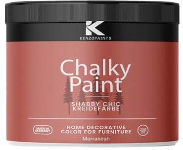 Contura KenzoPaints Kreidefarbe Möbel Farbe 250ml. Trend Farbtöne 2025 Möbellack Holz- Lack Shabby Chic Matt (Marrakesh, 250ml.)