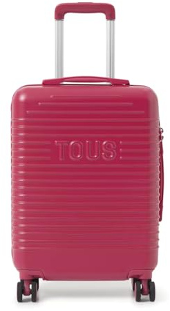 TOUS Maleta Fucsia, para Mujer, Medidas 59,5 x 41 x 23,5 cm, Colección Travel