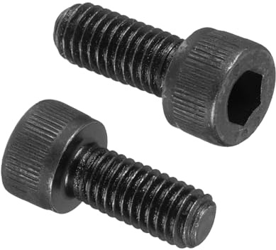 PATIKIL 50Pz M5 x 12 mm Viti a Testa Cilindrica con Esagono Incassato | 12.9 Acciaio Al Carbonio, Viti Brugola Kit Bulloni a Testa Esagonale Trattamento Nero Ossido, Filettatura Completa