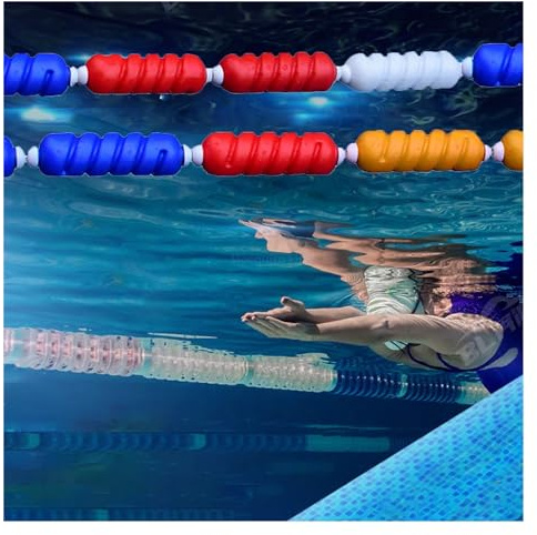IBOWZ Corde de sécurité pour Piscine, Cordes flottantes pour Piscine, pour diviser la Piscine, 5, 10, 15 ou 20 m, Cordon de sécurité Flottant, Lignes de Couloir de Natation